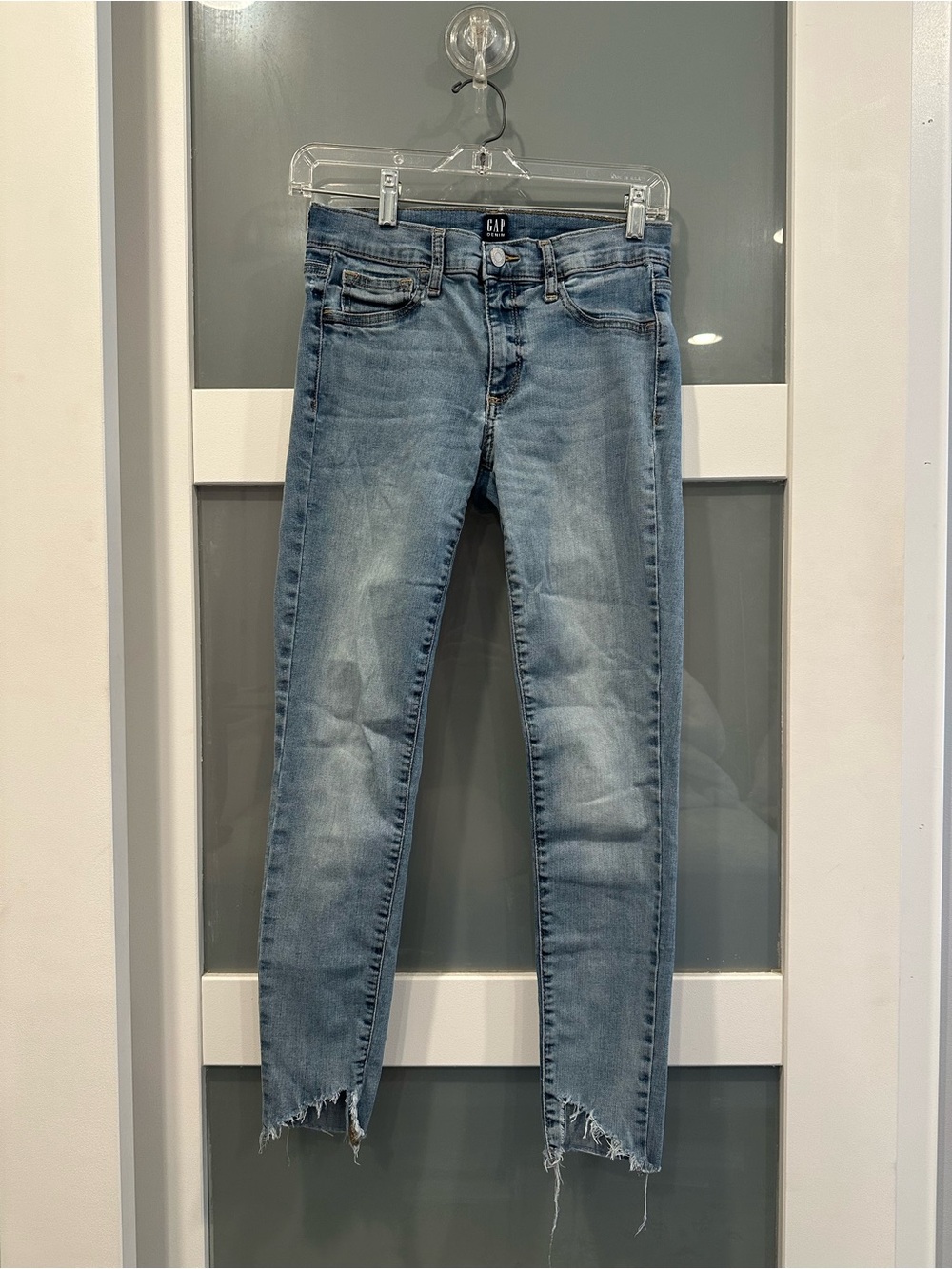 GAP Light Blue Raw-Hem Jeggings Skinny Jeans - Picture 1 of 4